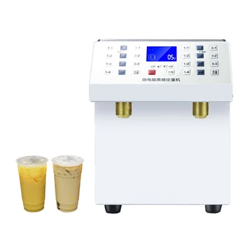 Машина за количествено определяне на фруктоза в магазина млечен чай, търговска опаковка сироп с 24 мрежи, автоматична машина за количествено определяне на фруктоза