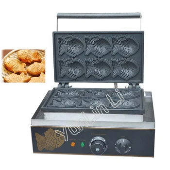 Вафельница за закуски Мини-тайяки, вафельница под формата на риба, електрическа машина за печене, электротермическое обзавеждане за закуски