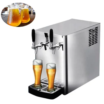 Машина за раздаване на бира, Водно охлаждане, система за охлаждане на бира, охладител за бира с 2 кранове, захранващи