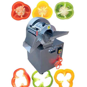 Електрическа машина за рязане на картофи, лук, зеленчуци от неръждаема стомана, многофункционална машина за нарязване на репички