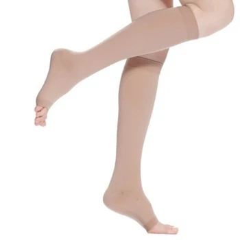 18-20 мм дамски чорапи за йога, компресия чорапогащи С отворени пръсти, женски танцови дълги чорапи