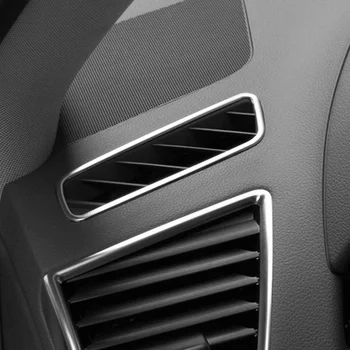 BJMYCYY за Audi Q5 2009-2017 2 бр./компл. декоративна рамка от неръждаема стомана за излизане на таблото на арматурното табло