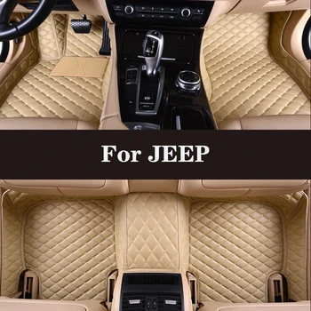 Напълно съраунд обичай кожена авто подложка за JEEP Commander (5 врати) Аксесоари за интериора на колата Cherokee Compass Ренегат