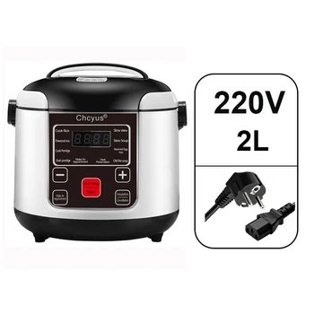 Електрическа ориз 220 В интелигентна автоматична домакински готварска печка 2Л преносими електрически печки за консервиране