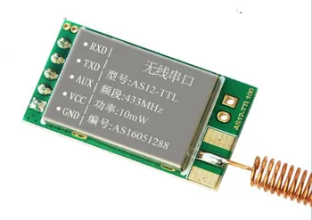AS12-TTL-TH CC1101 433 Mhz Безжични Сериен Модул за Ниска Мощност 433 М 10 Mw Цифров Интелигентен Авто Безжичен Модул Прозрачна Предаване