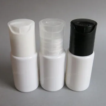 100x10 мл за еднократна употреба Портативни бутилки с бяла пластмасова натиснете капака 10 cc Празен контейнер за козметичен лосион