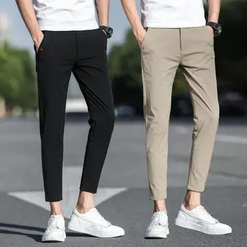 Мъжки панталони, модерни корейски приталенные ежедневните бизнес класически панталони в щиколотку, пролет-лято, градинска облекла, костюми, панталони, мъжки H134