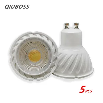 Затемняемая висококачествена led лампа MR16 GU10 6 W 220 В, led лампа, прожектор, смяна на халогенна крушка SMD 2835, осветление за дома