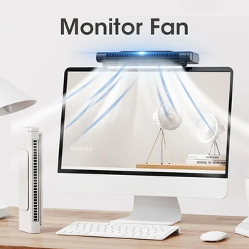 Xiaomi преносим вентилатор за легла, климатик, 4000 mah, USB, акумулаторна батерия електрически вентилатор, окачен екран, вентилатор за домашен офис компютър, Monito