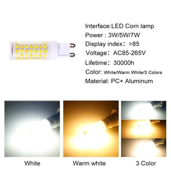 Aswesaw G9 Led Лампа Ac 220 v 3 W 5-Ват 7 Watt 2835 SMD Чип Керамика Led Крушка замени Галогенную G9 за Полилеи пестене на Енергия