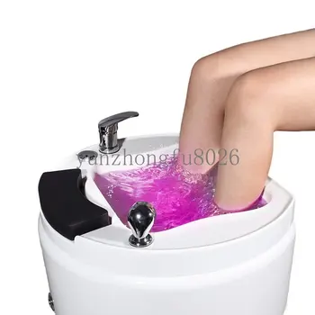 Керамична мивка за къпане на краката, масаж на краката, цветни светлини, сърф, спа център, спа хотел, акрил