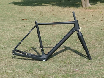 AA1 Напълно Въглеродна Matte Велосипедна Рамка за Велокросса Велосипедна Рамка 49 см, 52 СМ, 54 СМ, 56 СМ, 58 см, Чрез Ос 142 мм + Вилица 12 * 100 м