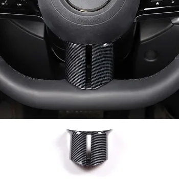 За 2022 Mercedes-Benz C-Class W206 ABS въглеродни влакна автомобилен стайлинг волана на автомобила U-образен капак стикер детайли на интериора на автомобила