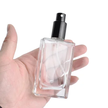 5 бр./лот, 50 мл, висококачествена алуминиева помпа-пръскачка за флакон за парфюм, стъклена бутилка, бутилка-спрей за духове, пътен празен контейнер