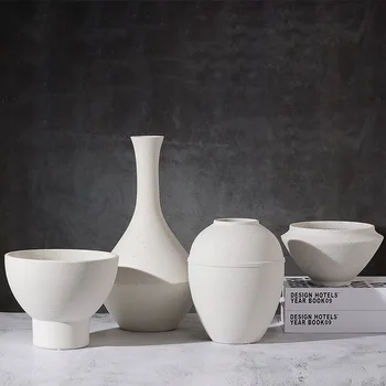 Модерна керамична ваза от скандинавския китайски гранитогрес с кости