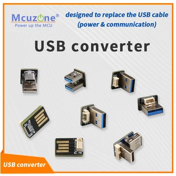 USB конвертор, предназначен за подмяна на USB-кабел (захранване и комуникация) USB2.0 на 1.25 мм 4pin, USB 3.0 A-A