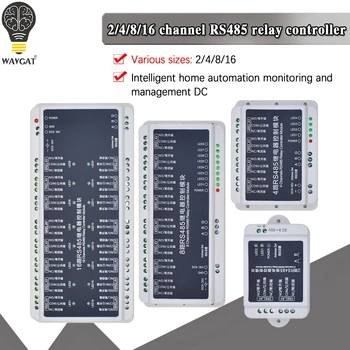 2 4 8 16 канален модул контролер реле за комуникация RS485 интелигентен мониторинг и управление на домашна автоматика за постоянен ток