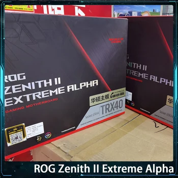 С кутия ROG ZENITH II EXTREME ALPHA За ASUS TRX40 Socket sTRX4 DDR4 M. 2 USB3.2 EATX ДЕТСКА дънна платка Работи Перфектно