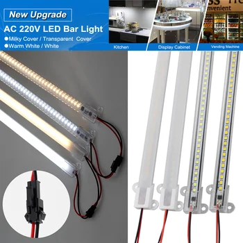 AC 220 В на led твърда светлинна лента с висока яркост 30 см/40 см SMD led флуоресцентна прожекторный лампа за барове, витрини, лампи