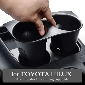 За Toyota Hilux SR5 2015 ~ 2021 Автомобили Полагане на PVC, Държач за Чаши Вода, Кутия За Съхранение, устойчива на плъзгане Тампон, Фиксиран Държач За Напитки, Автоаксесоари