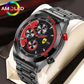 2023 Новият Porsche Стил Мъжки Умни Bluetooth Говорещи Смарт часовници HD AMOLED Екран 466*466 Откриване на Кръвното Налягане Мъжки Смарт часовници