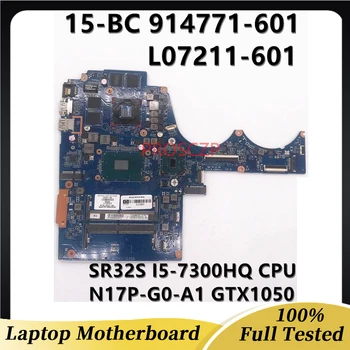 914771-001 914771-601 L07211-601 За HP 15-BC 15-AX DAG35DMBAD0 с процесор I5-7300HQ GTX1050 2 GB дънна Платка на лаптоп 100% Работа