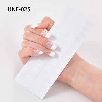 22 Съвети /лист, френски обикновен минималистичен дизайн, модерни стикери за нокти, самозалепващи INS, декорации за нокти, ленти за нокти
