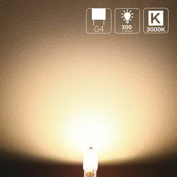 5/10 бр G4 Царевичен Лампа Лампа 12 Мъниста PC Led Лампа 12 В Led Лампа Энергосберегающая Лампа Низковольтная Кристален Лампа Млечно Бяла Топла Светлина