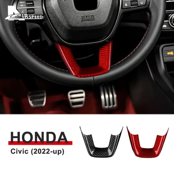 За Honda CIVIC 11th генерал 2022 Вътрешни Довършителни работи, Декоративни Аксесоари От Настоящето Твърди Въглеродни Влакна Автомобили Панел на Волана Рамка на Кутията
