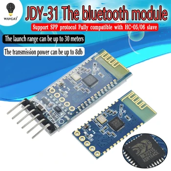 JDY-30 = JDY-31 Модул последователно свързване Bluetooth СПП-C безжичен поредната връзка с апарат Замества HC-05 HC-06