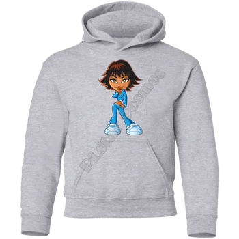 Детски блузи с 3D принтом за момичета, детски hoody с дълъг ръкав за момчета и момичета, сив пуловер, директна доставка, 10 цвята