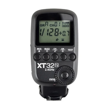 Godox XT32N Безжичен Предавател на Стартиране светкавица с възможност за регулиране на мощност 2,4 G Wireless X System 1/8000 s и Високоскоростна Синхронизация за фотоапарати Nikon