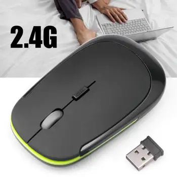 Ультратонкая мишката, мини безжична оптична детска мишка 2.4ghz мишка и USB-приемник, безжична компютърна мишка за преносими КОМПЮТРИ 3500