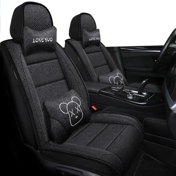 Full Set Car Seat Cover For Mitsubishi Eclipse Cross ASX Lancer Outlander Auto Accessories Интериори седалките на машината