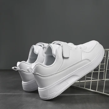 Бели детски обувки за момчета и момичета, модни детски ежедневни обувки, нескользящие маратонки ZOXOCO Fashion SZ36