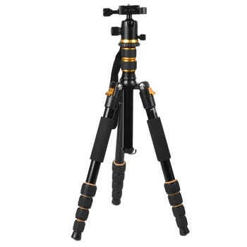 160 см Алуминиева Штативная Поставка За Фотоапарат DSLR Камера Лек Пътен Статив С Топка глава на 360 ° е Подходящ За Canon/Sony/Nikon