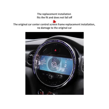 За MINI Cooper F55 F56 Екран на централната конзола Декоративна рамка за Mini F57 Покриване на централното управление на автомобил 2014-2022 6,5 инча
