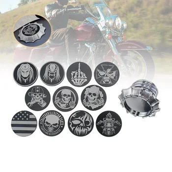Мотоциклет Череп на Резервоар за Газ Декоративна двигателят е с мазителна Капакът е Подходящ За Harley Davidson Sportster XL1200 XL883 X48 Dyna Softail Touring Сребрист