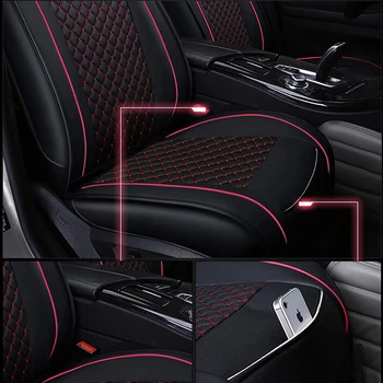 Флаш мат Универсални кожени калъфи за автомобилни седалки от Dodge всички модели Avenger Charger Dart RAM автоаксесоари за полагане на автомобили 5 seat
