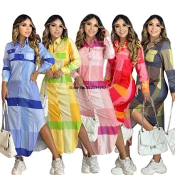 2023 Елегантна африканска дрехи Рокли на Анкара с принтом в ивицата дашики, традиционната роба, африкански рокли за жени, африканските рокля макси