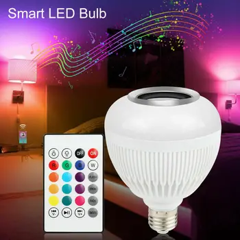 3/5/8 Бр 12 W музикална умна лампа с високо качество Smart E27 led лампа с дистанционно управление, регулируема лампа