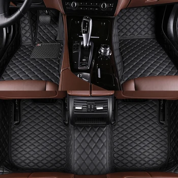 Автомобилни постелки от изкуствена кожа по поръчка за Jaguar F-Pace 2021 2022 г. Детайли на интериора автоаксесоари килим