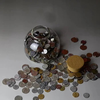 Прасенце Детски органайзер за икономии на пари от Банките за съхранение на Прасенце Прозрачен органайзер за монети Sparschwein HY50PB