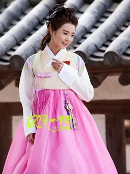 Лидер в продажбите, рокля Ханбок, сшитое по поръчка на корейската традиционна жена, корейски национален костюми Ханбок, дамски потници и блузи, женски cosplay
