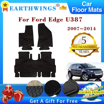 За Ford Edge 2013 U387 2007 ~ 2014 автомобилни постелки за пода, поставка за крака, мини килими, накладки за краката, стикери, аксесоари за интериора