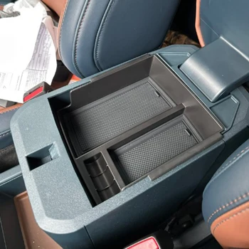 Кутия за съхранение на Ford Maverick 2022-2023 ABS черно подлакътник Предни кутия за съхранение подлакътник кутия за съхранение на здрав