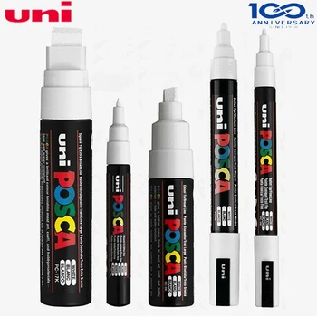Япония UNI Posca PC-1M/3M/5M/8K/17K 5 бр./компл. писалка за рисуване поп-боя, разход на маркер, 5 размери на всяка химикалки, рекламни дръжка за плакати