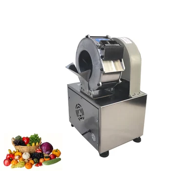 Автоматична машина за рязане на зеленчуци 220 В Търговски електрическа машина за рязане на картофи, моркови, краставици, нарязване на зеленчуци