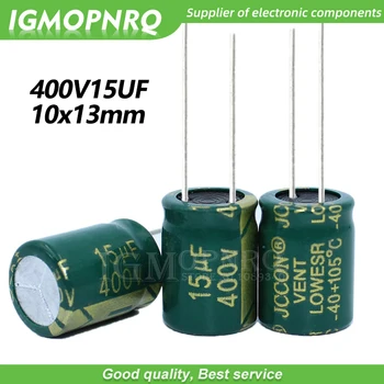 10ШТ 400V15UF 10*13 мм igmopnrq Алуминиеви електролитни кондензатори с висока честота с ниско съпротивление 10x13 мм