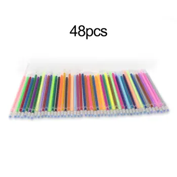 1,0 мм Цветни гел писалка Флуоресцентни зареждане на цветен патрон Флаш дръжка Гладка мастила за рисуване на графити дръжки студентски канцеларски материали